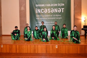 "SABAH" İncəsənət Festivalı çərçivəsində “Davamlı gələcək üçün incəsənət” sərgisi