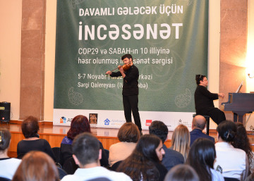 "SABAH" İncəsənət Festivalı çərçivəsində “Davamlı gələcək üçün incəsənət” sərgisi