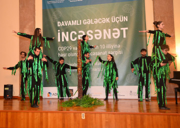 "SABAH" İncəsənət Festivalı çərçivəsində “Davamlı gələcək üçün incəsənət” sərgisi